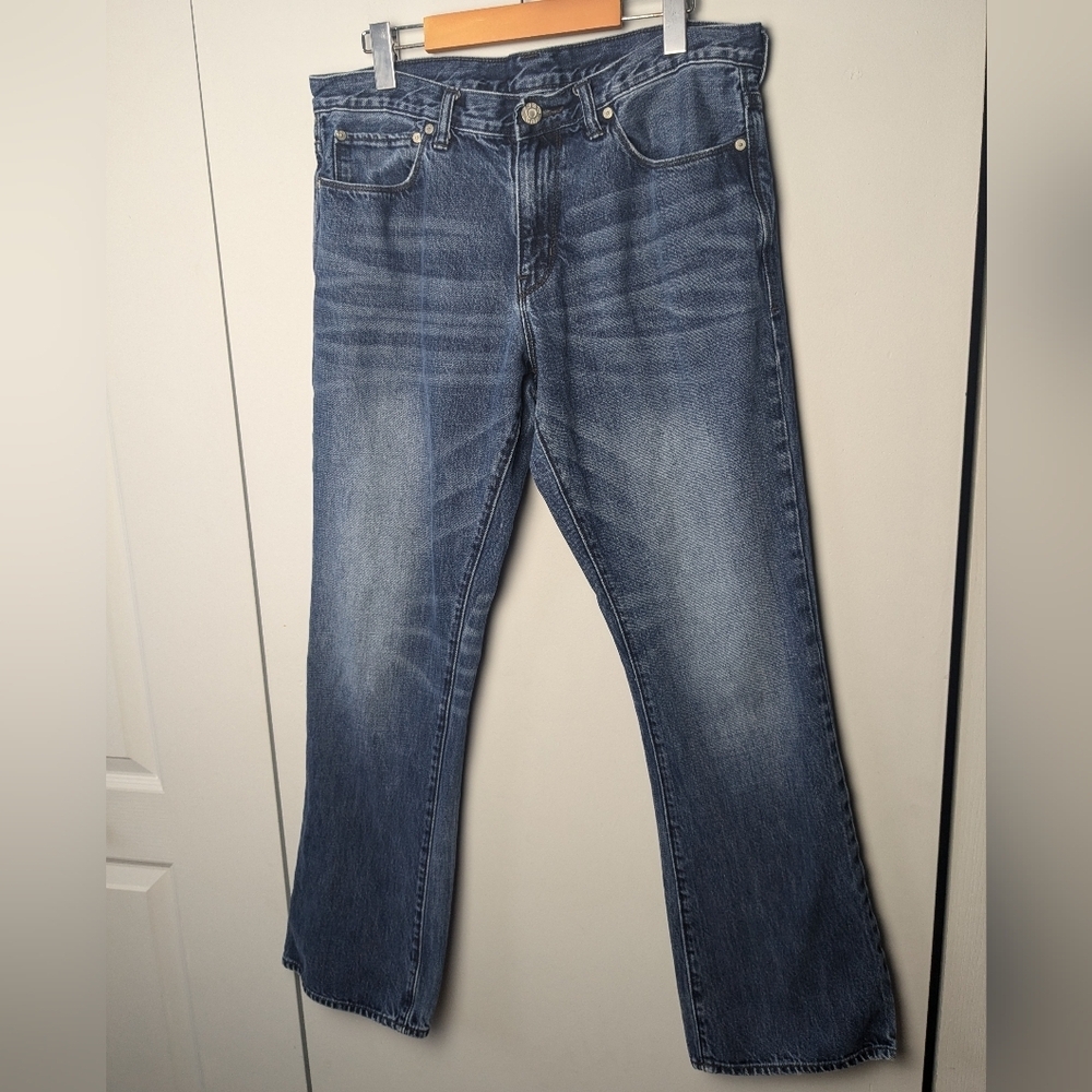 GAP 1969 Men straight leg jeans washed style size 34x32 100% cotton